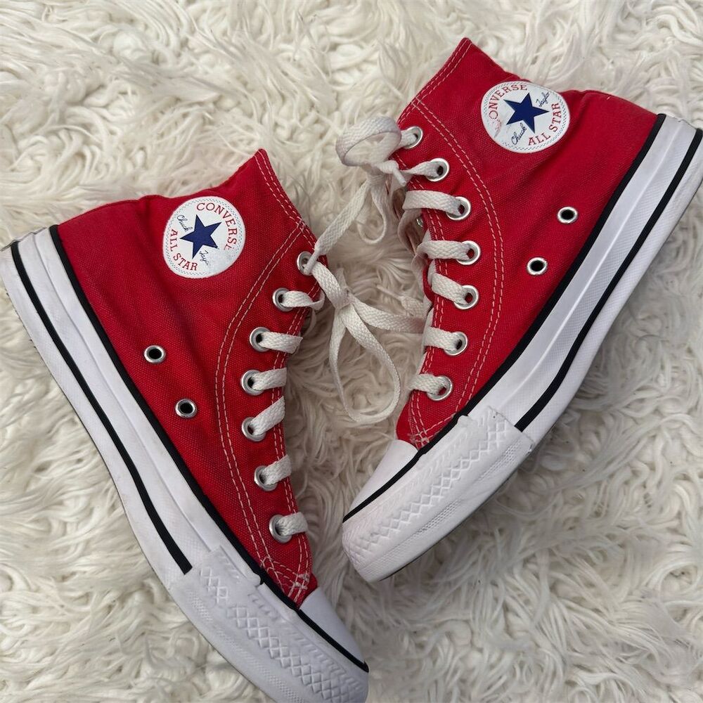 Converse Chuck Taylor All Star High-Top Sneakers Red Men's Size 4.5